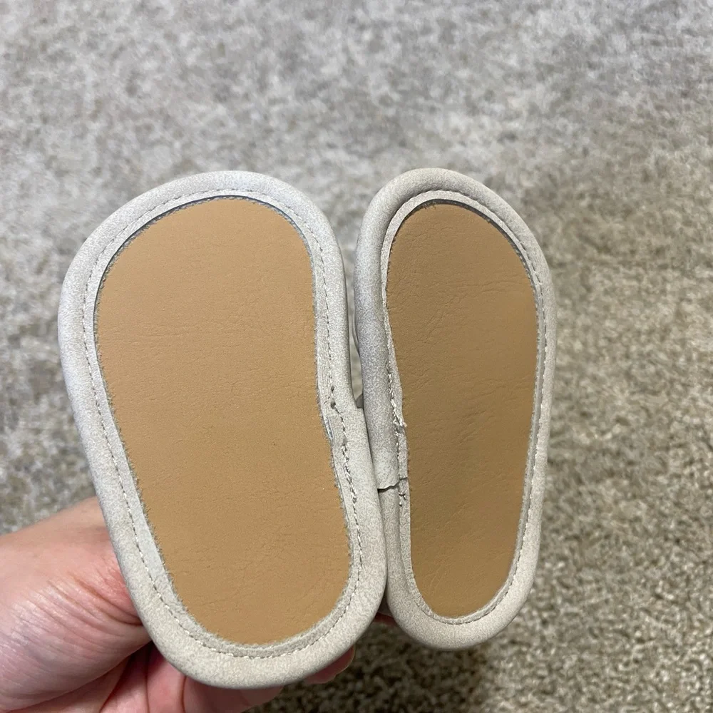 Faux-Suede Braided Sandals for Baby 0-3 Months Gray